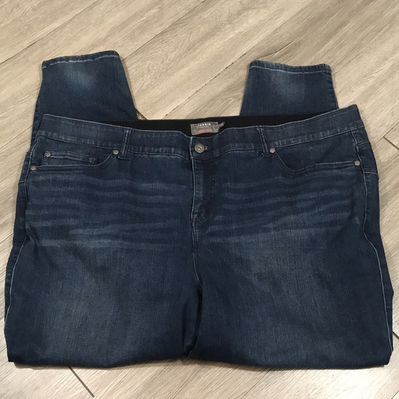 Sky High Skinny Premium Stretch High-Rise Dark Wash Jeans size 28T - Picture 6 of 10